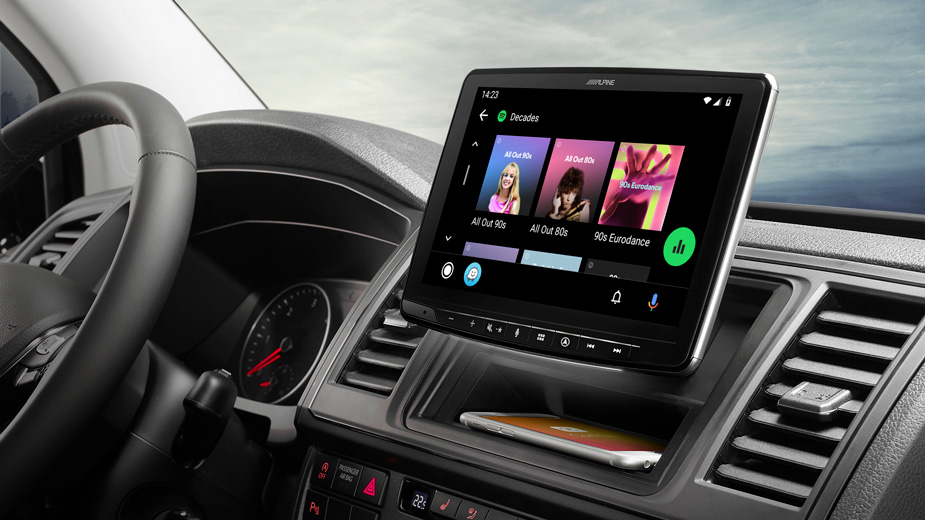 Alpine INE-F904DC Navigationssystem mit LKW- und Reisemobil-Software, DAB+, HDMI, Apple CarPlay und Android Auto