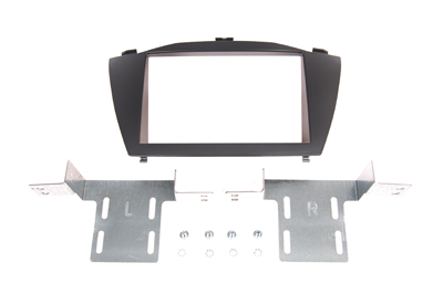 RTA 002.439-0 Double DIN mounting frame black ABS