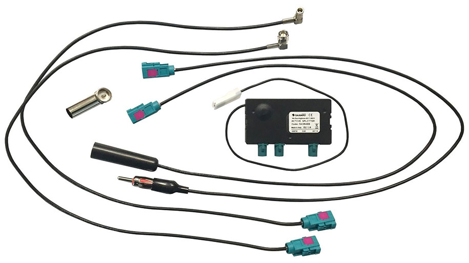 ESX VNA-SPLITTER  DAB/FM Aktivsplitter inkl. Adapter (SMA & SMB) 