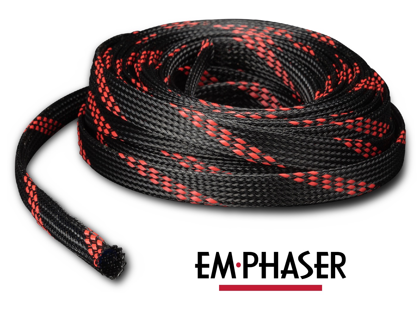 EMPHASER ESP-RSL12 Nylon-Hülle Kabelschlauch Kabelschutz Nylon Sleeve 12 mm Durchmesser, 15 m Länge