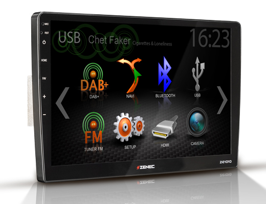 ZENEC Z-E1010 2-Din Autoradio Plug & Play Infotainer für VW & Skoda mit 10" Zoll Display 