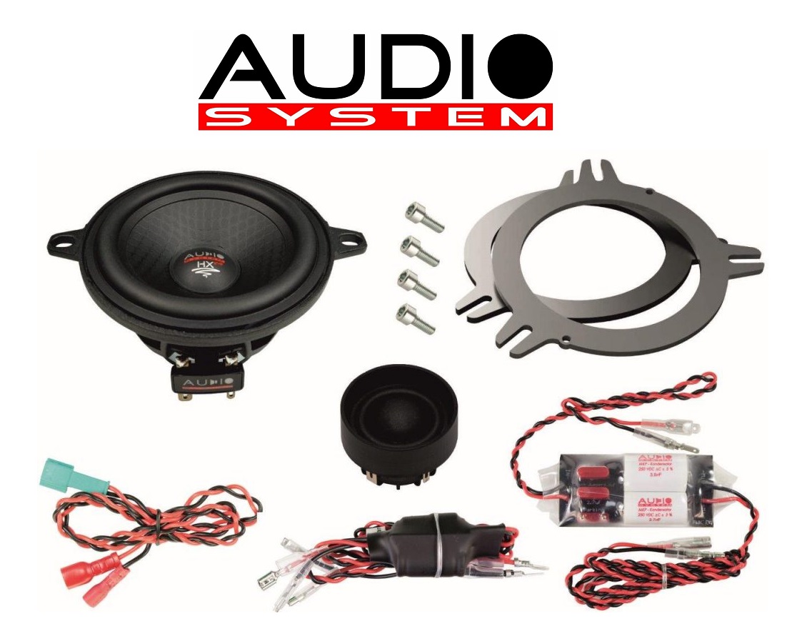 Audio System HXFIT 80 BMW UNI EVO 3 Lautsprecher kompatibel mit BMW E, F und D Modelle Front und Heck