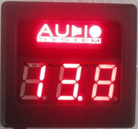 Audio System DVM12 Digitaler Voltmeter mit roter Beleuchtung