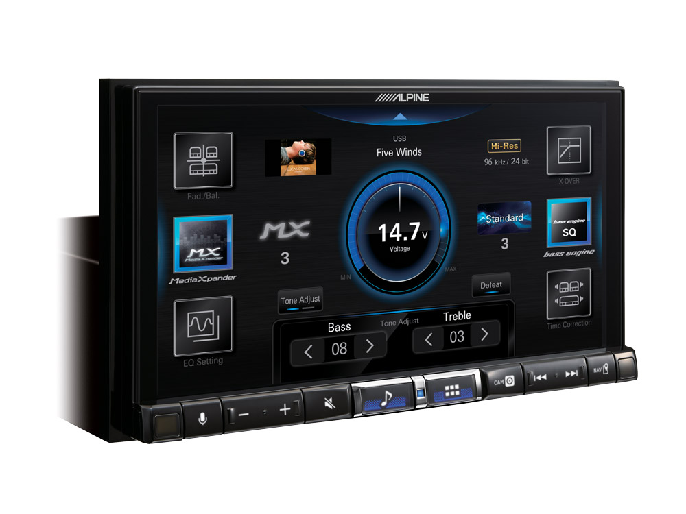 Alpine iLX-705D 2-DIN-Autoradio und Digital Media Station mit 7-Zoll-Touchscreen, DAB+, Apple CarPlay und Android Auto