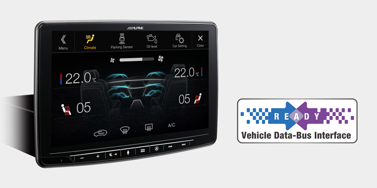 Alpine INE-F904T61 Autoradio Navigationssystem für VW T6.1 (7H / 7J) mit 9-Zoll-Touchscreen 1-DIN-Einbaugehäuse, DAB+, Apple CarPlay und Android   