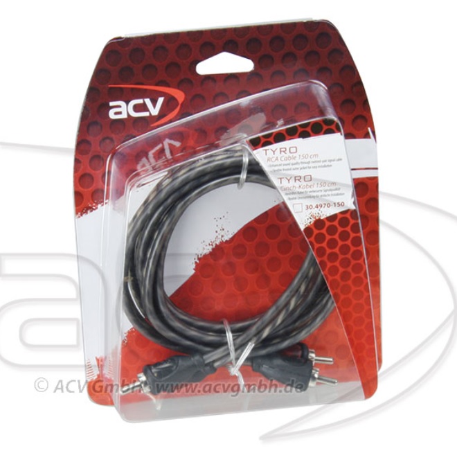 ACV 30.4970-150 2-Channel RCA Cable 1.5m - TYRO series