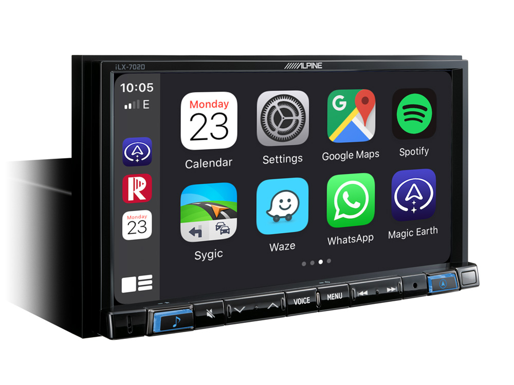 Alpine iLX-702D Autoradio mit DAB+, 7-Zoll Display, Apple CarPlay und Android Auto Unterstützung