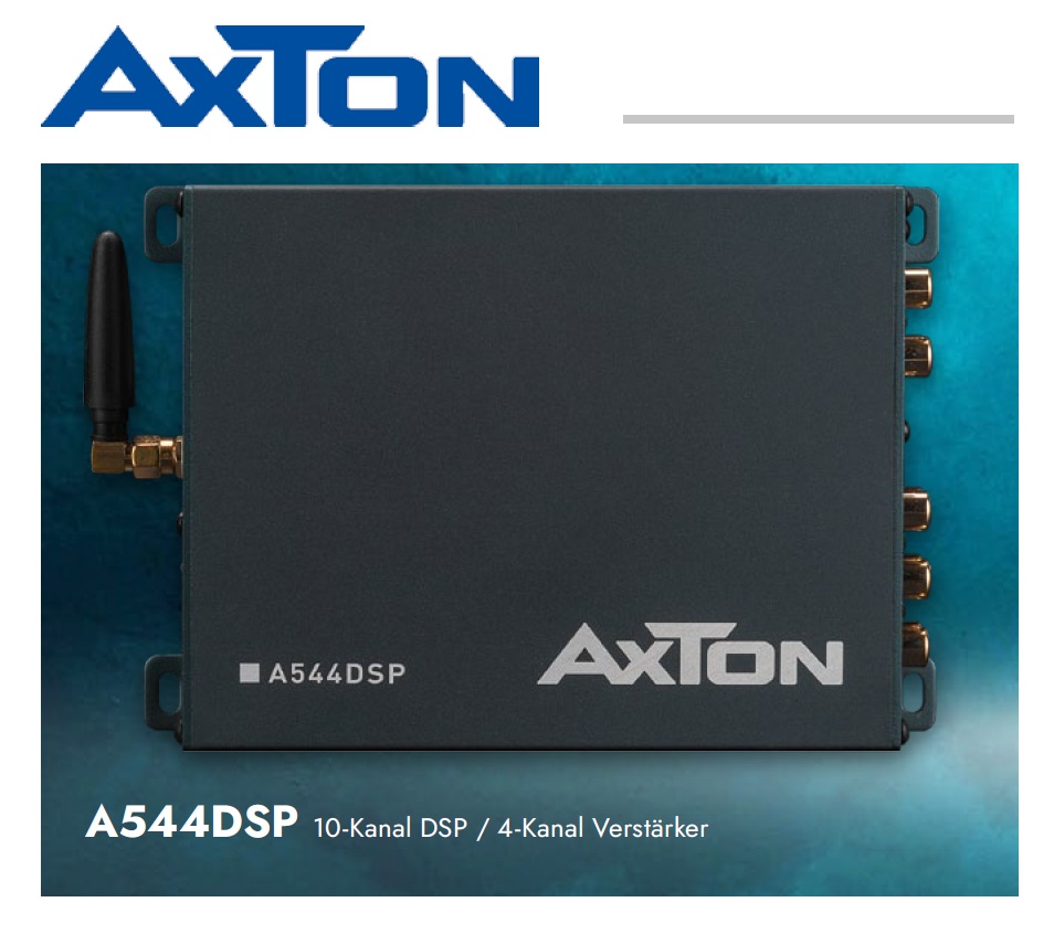 AXTON A544DSP Set Verstärker DSP mit Plug & Play Adapter für Alfa, Audi, BMW, Citroen, Fiat, Ford, Honda, Jeep, Kia, Lancia, Land Rover, Lexus, Mazda, Mercedes, Opel, Peugeot, Renault, Seat, Skoda, Smart, Toyota, Volkswagen, Volvo 