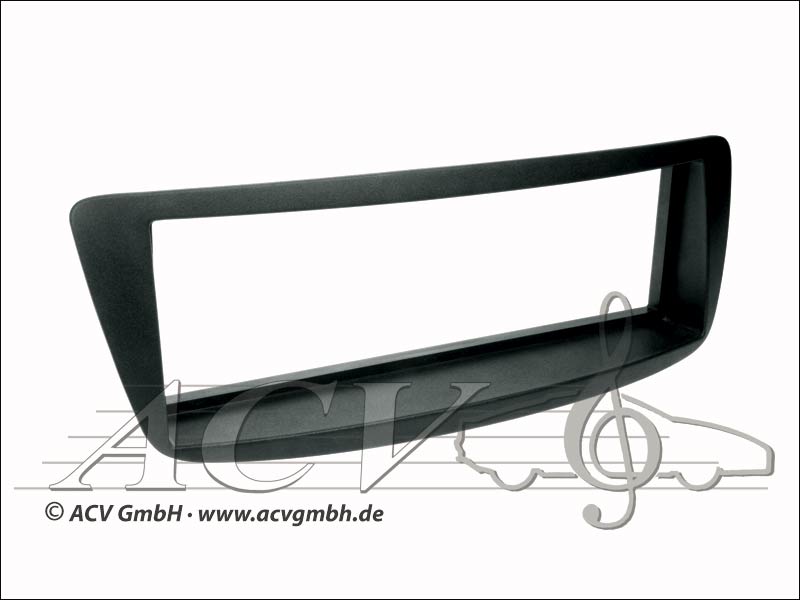 Radio panel rubber touch Citroen C1 Black 