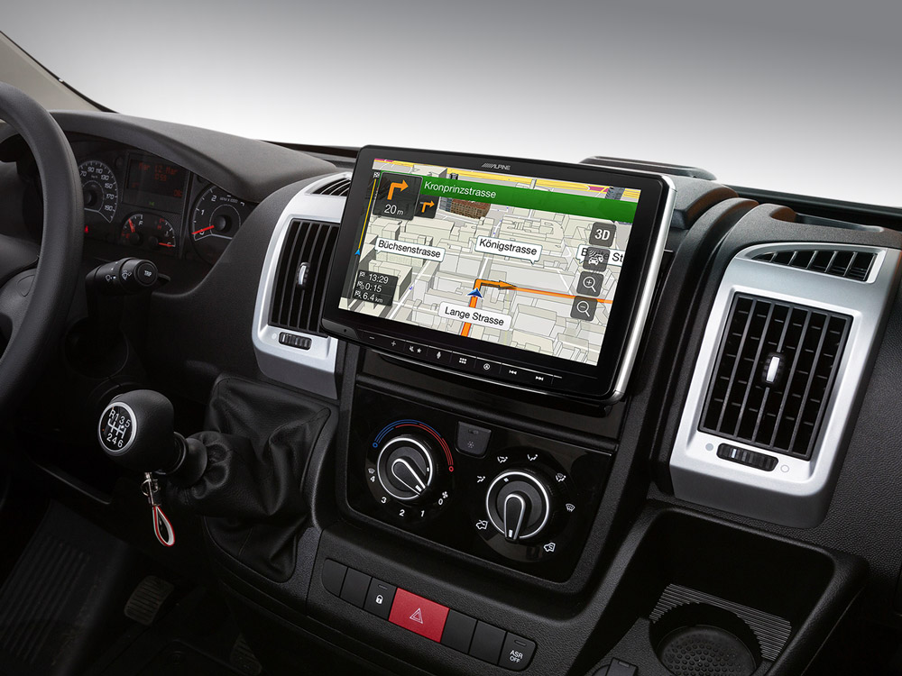 Alpine INE-F904DU All in One Navigation für Fiat Ducato 3, Peugot Boxer 2, Citroen Jumper 2