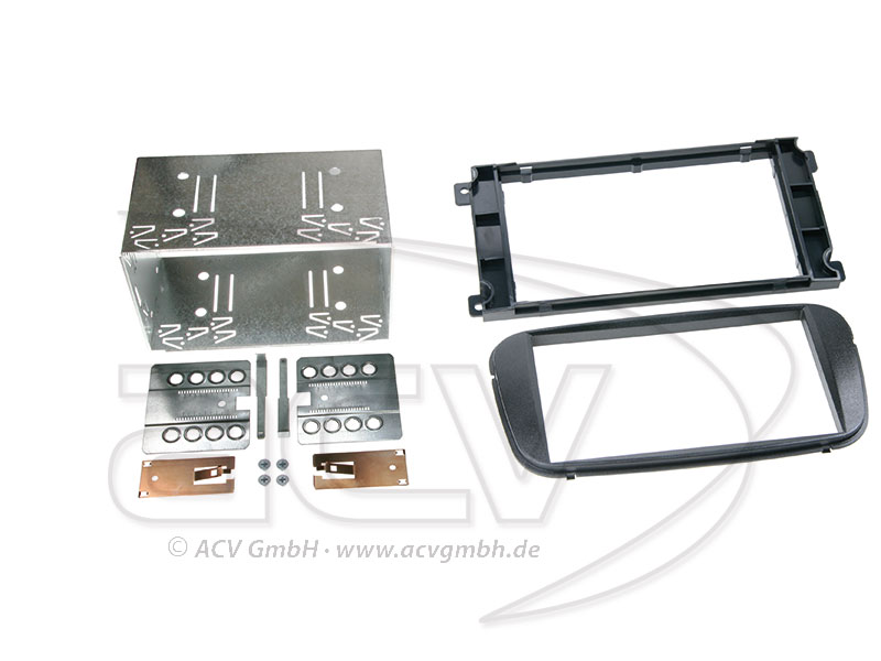 ACV 381114-19-1 lunette de radio double DIN pour Ford Mondeo / Focus / C-Max / S-Max / Galaxy