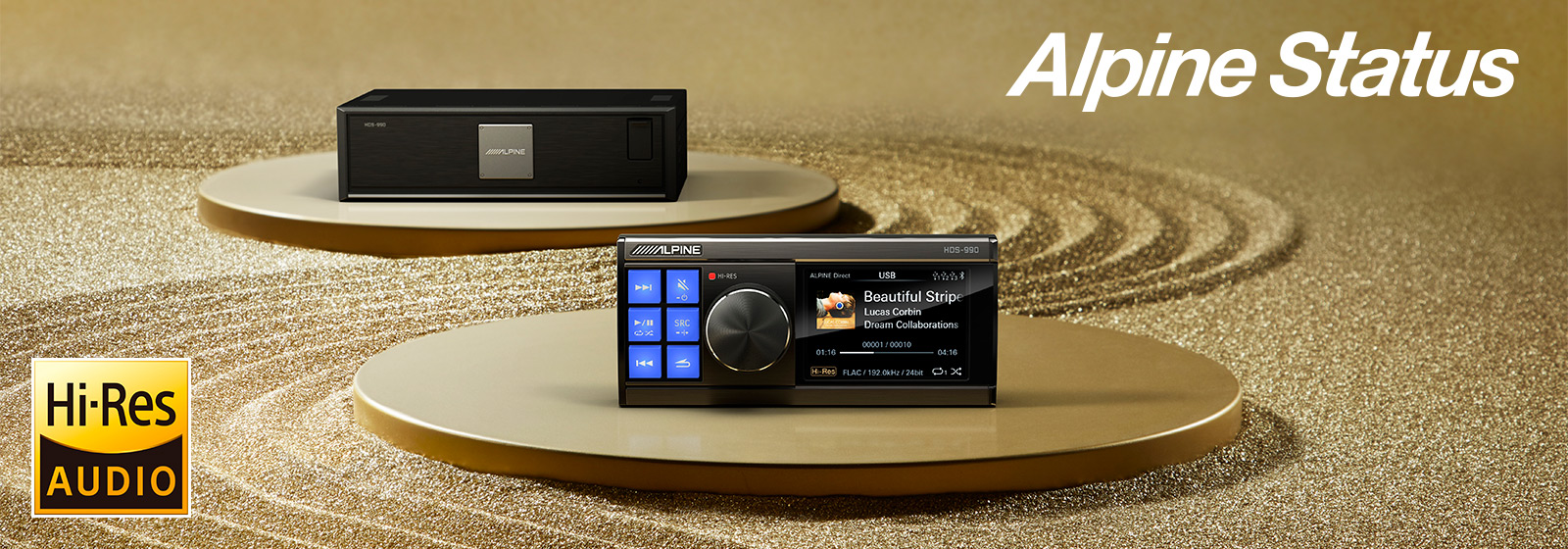 Alpine HDS-990 Alpine Status Hi-Res Audio Media Player