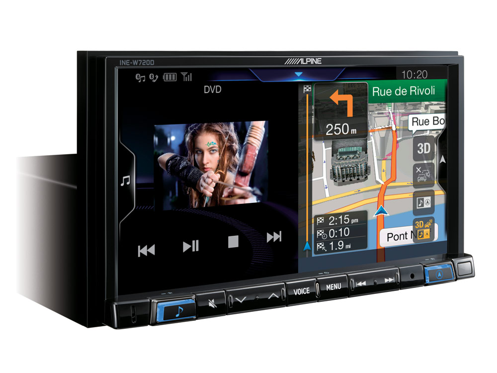 Alpine INE-W720D Navigationssystem mit DAB+, Autoradio 7-Zoll Display, Apple CarPlay und Android Auto Unterstützung