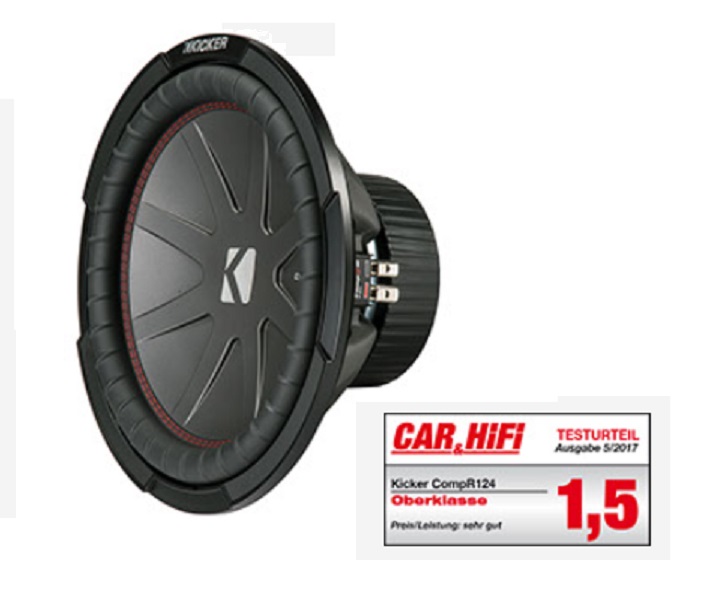 KICKER CWR124-43 Subwoofer 30cm 12" Woofer CompR124 1000 Watt