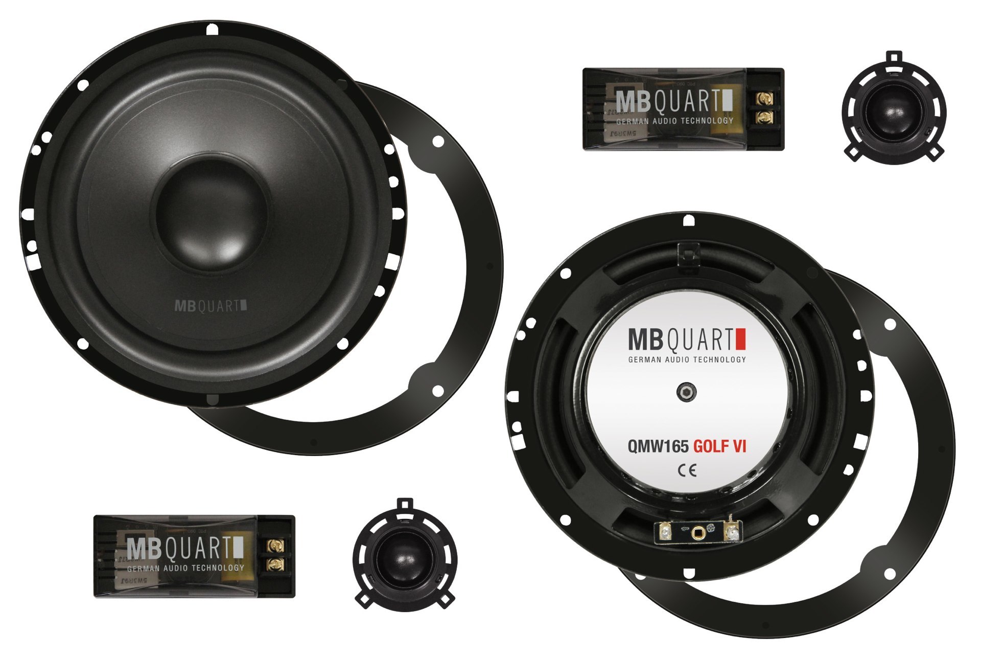 MB Quart QM165 GOLF VI composant du kit 16,5 cm QM-165 GOLF VI Golf VI, Scirocco III, Polo 6R