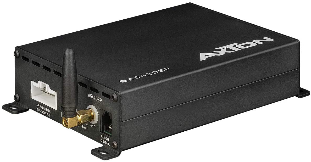 Axton A542DSP DSP Verstärker Set mit passendem Plug & Play Adapter für Ihr Auto Alfa, Audi, BMW, Citroen, Dacia, Fiat, Ford, Honda, Hyundai, Kia, Mazda, Mercedes, Mini, Mitsubishi, Nissan,  Opel, Peugeot, Renault, Seat, Skoda, Toyota, VW usw.  