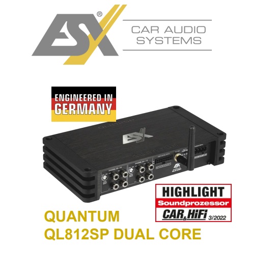 ESX QL812SP HIGH END Digital 12 Kanal DSP Soundprozessor mit DUAL CORE 