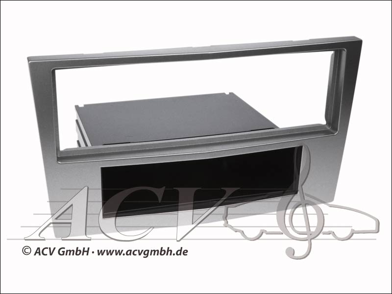Radioblende Rubber Touch Opel Astra silber
