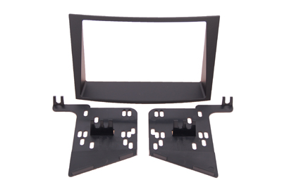 RTA 002.452-0 Double DIN mounting frame black ABS, radio position just