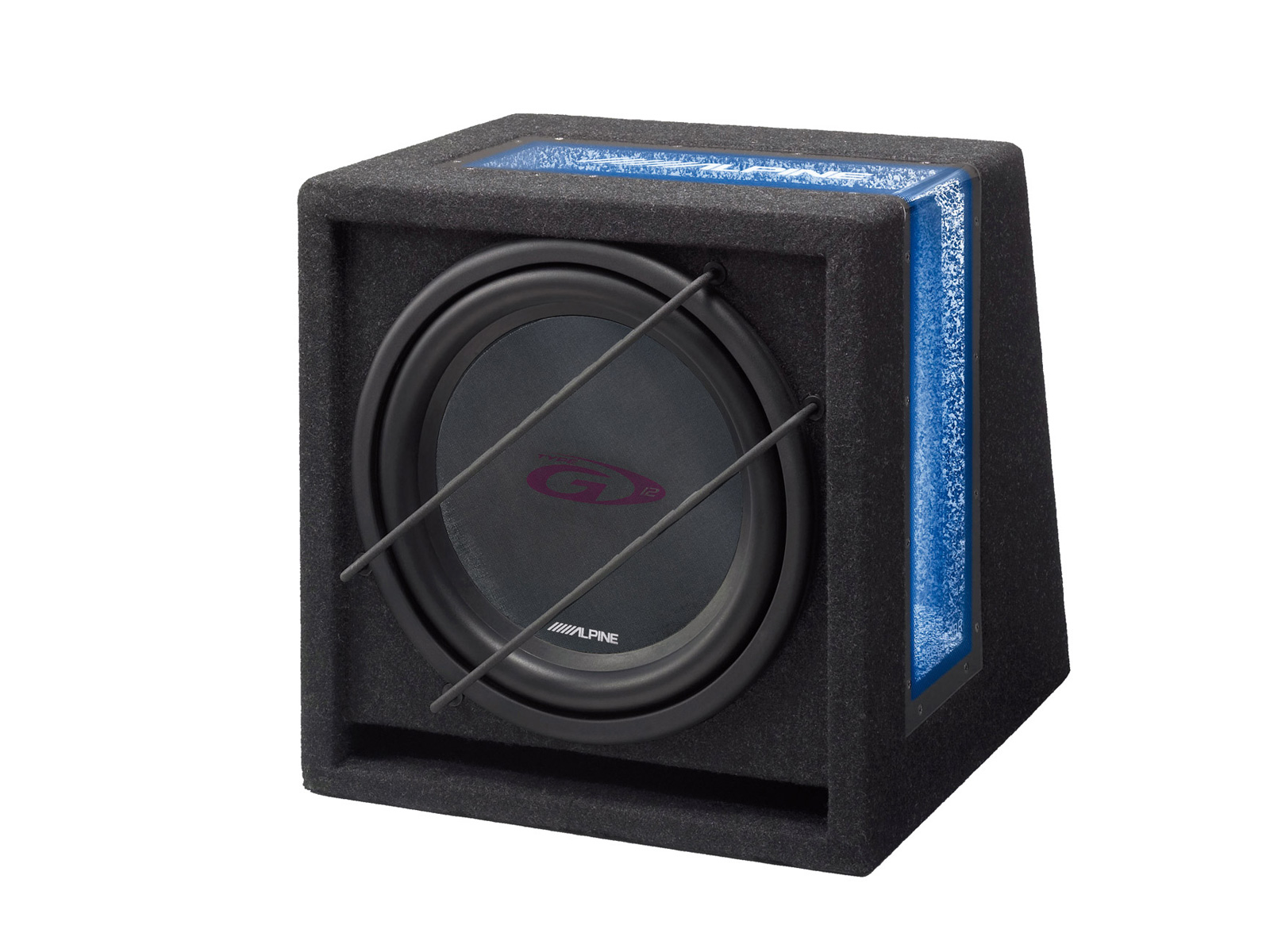 Alpine SBG-1244BR Bassreflex Subwooferbox (4Ohm) 30 cm 12-Zoll Subwoofergehäuse 800 Watt