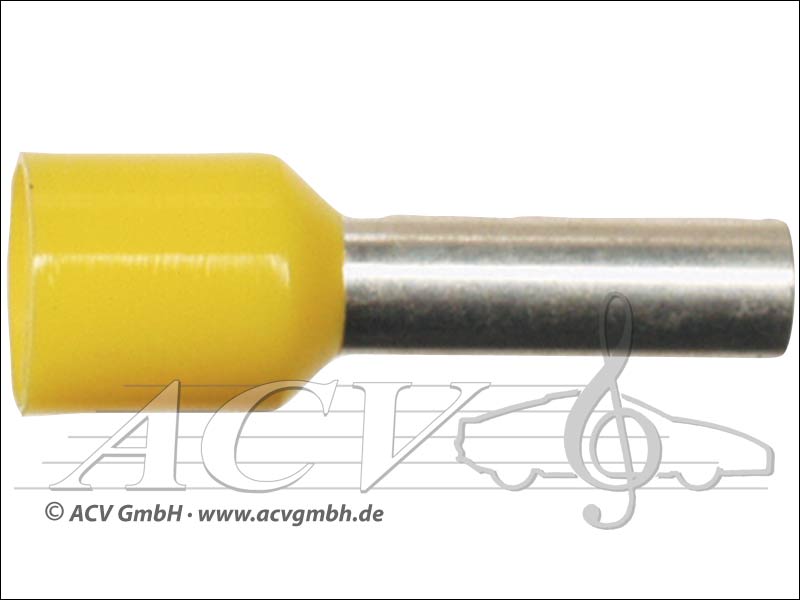 ACV 340 600 ferrules 6.00mm ² 100 yellow 