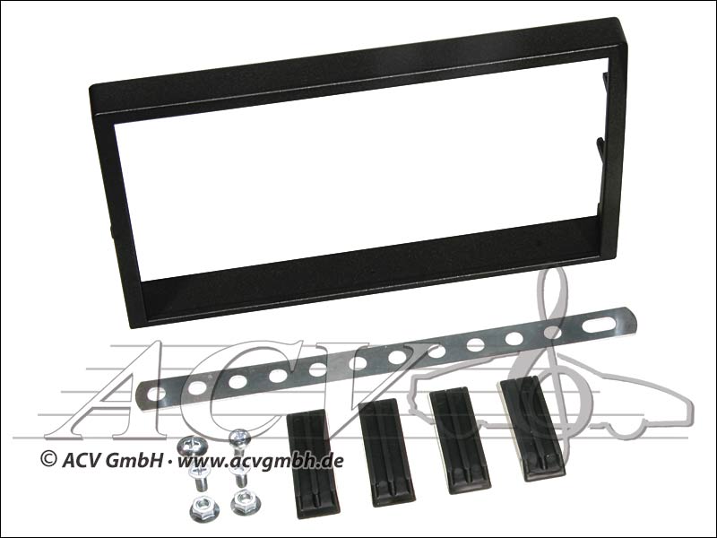 Double-DIN installation kit rubber touch SsangYong Actyon 