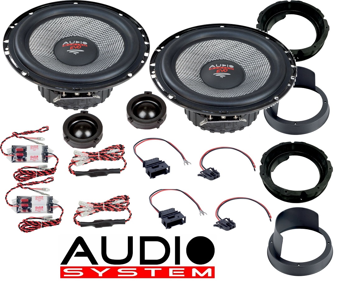 Audio System XFIT VW BORA EVO 2 Lautsprecher 165 mm 2-Wege VW BORA Compo System 