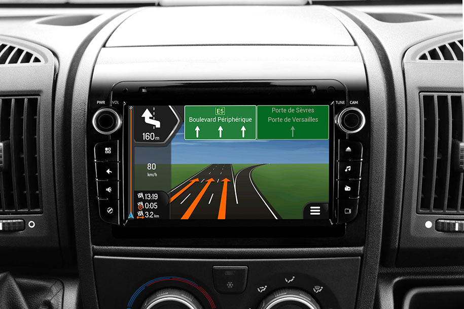 ESX N740-DBJ-4G Autoradio Navigation für Fiat Ducato Typ 250 und Typ 290, Citroen Jumper Typ 250 und Typ 290, Peugeot Boxer Typ 250 und Typ 290, ohne Navisoftware