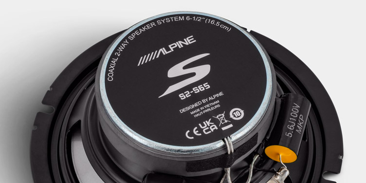 Alpine S2-S65 16,5 cm (6.5") 2-Wege Koaxial Lautsprecher 240 Watt - 1 Paar S-Series