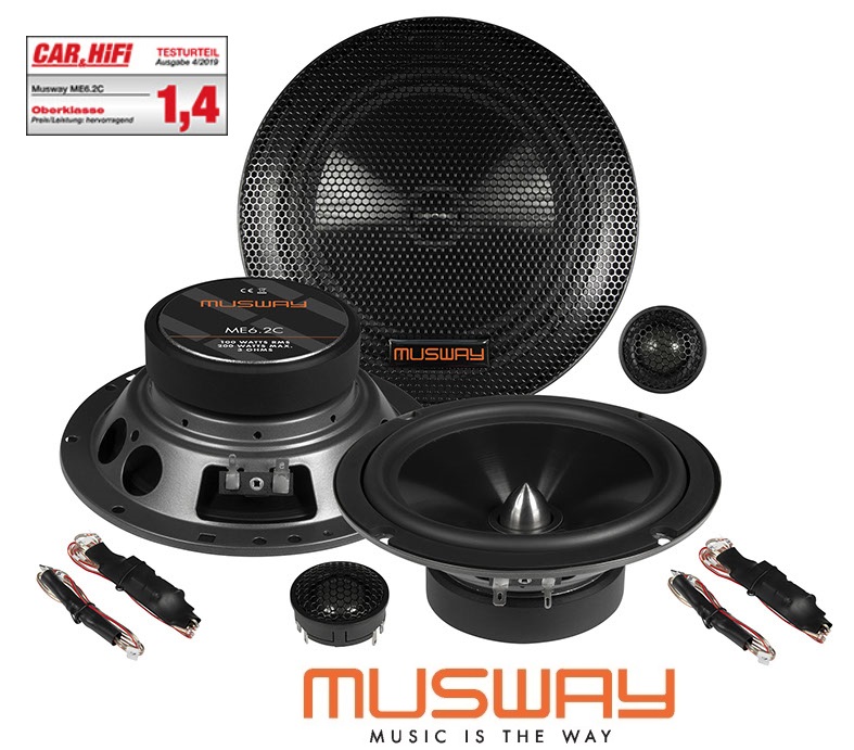 MUSWAY ME6.2C 16,5 cm (6.5") 2-Wege Kompo Lautsprecher Set 200 Watt