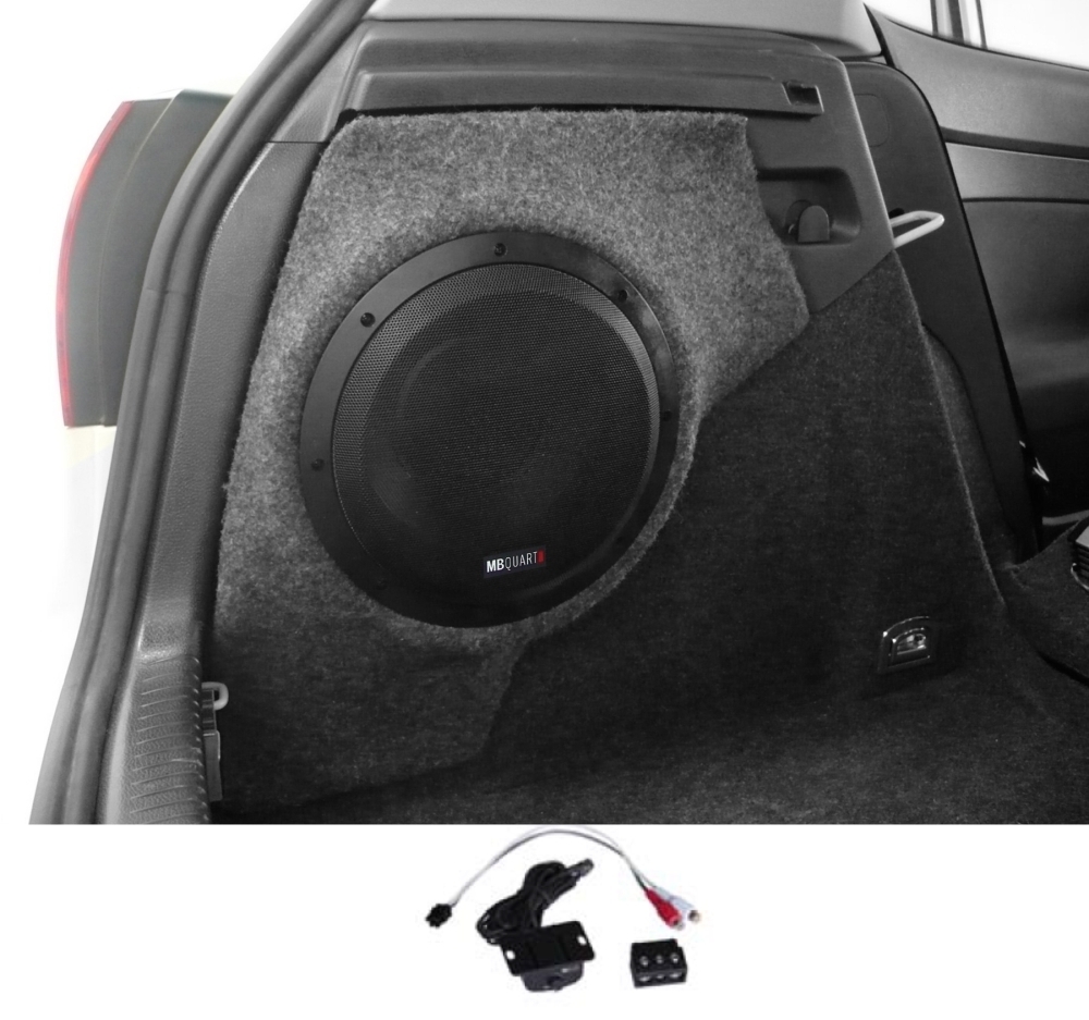 MB QUART QB250 BMW1 Aktiv Box 25cm Aktiv Subwoofer für BMW 1er E81, E87 3+5 Türer