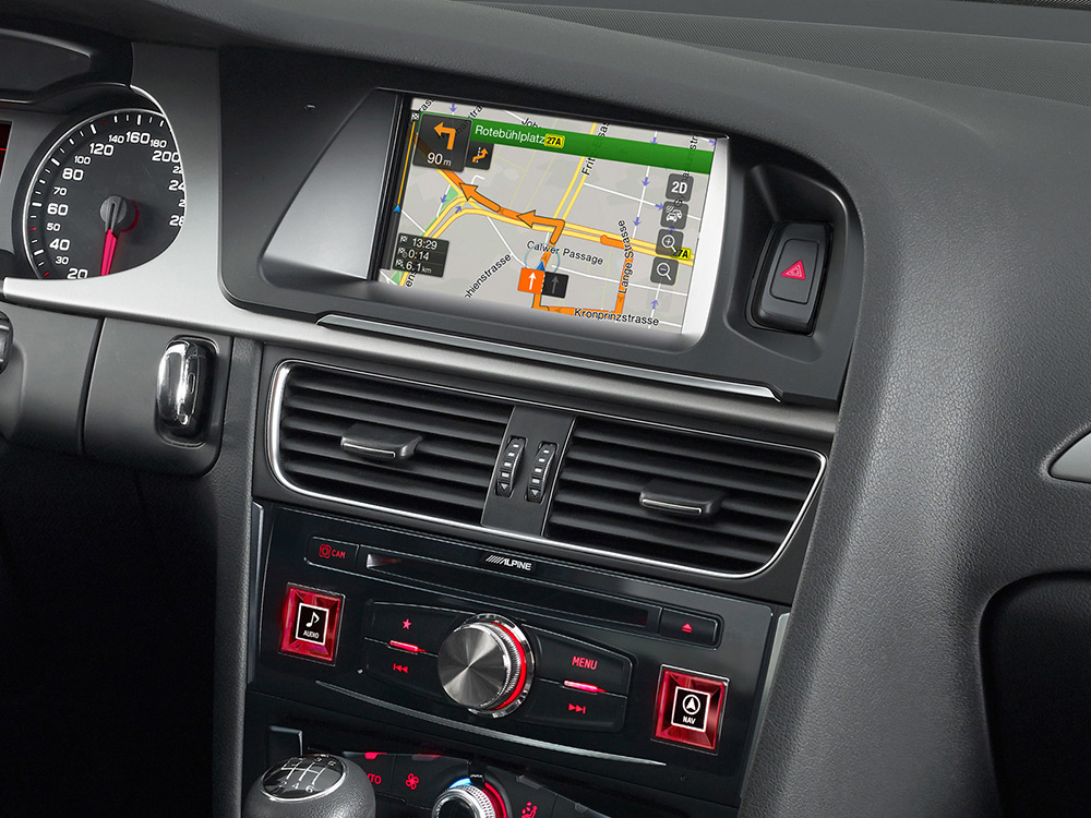 Alpine X703D-A5 7-Zoll Premium-Infotainment-System für Audi A5 mit Navigationssystem, Apple CarPlay und Android Auto Unterstützung