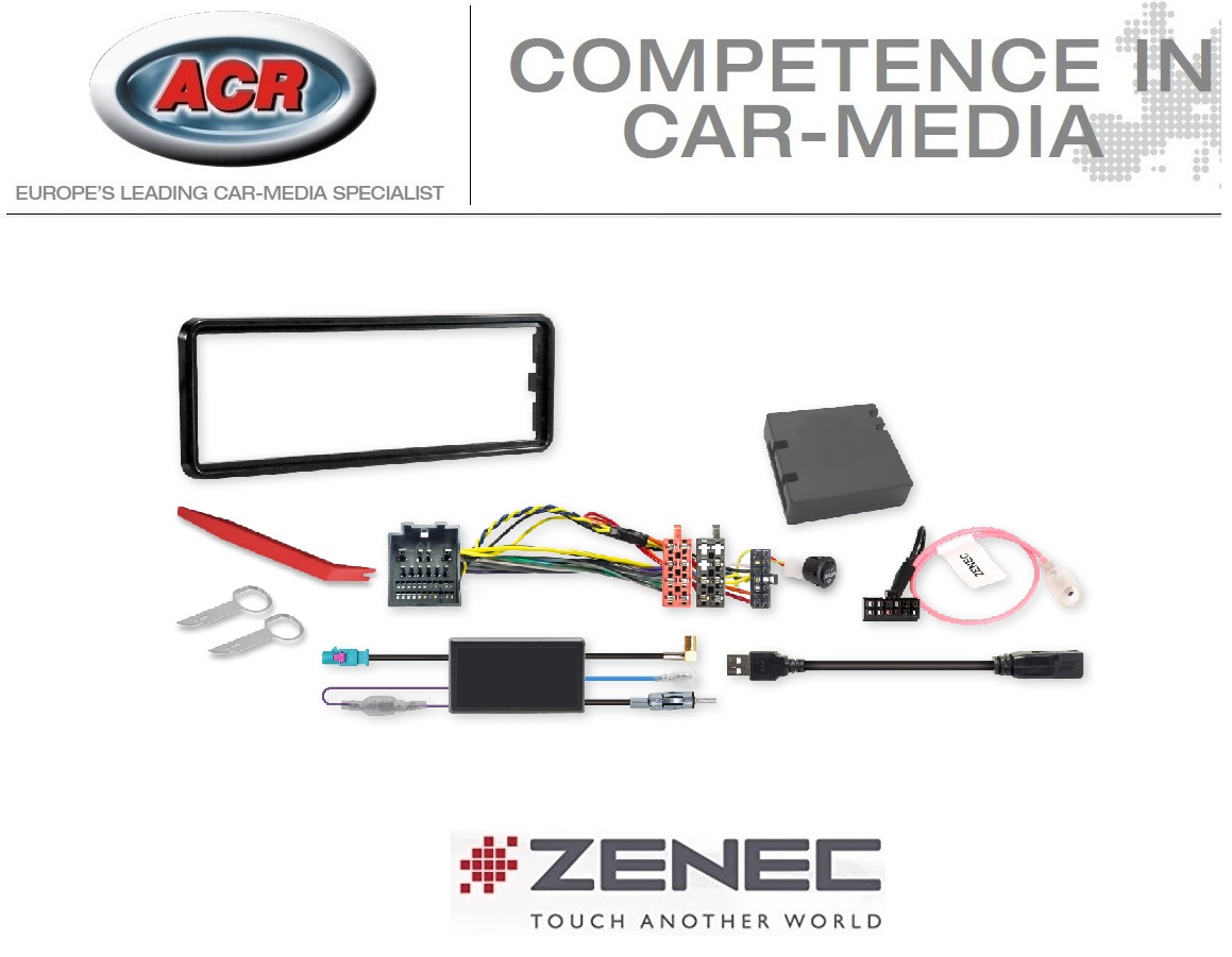 ZENEC Z-EACC-FDK Einbausatz für Zenec Z-N965 im FORD Transit 2019 / 2020 