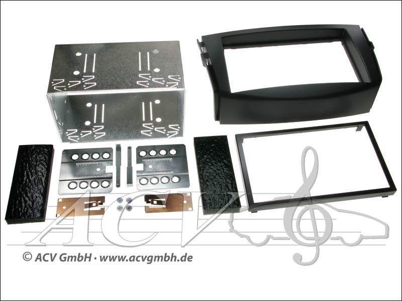 Double-DIN installation kit Rubber Touch Toyota RAV4 (EU Version) 