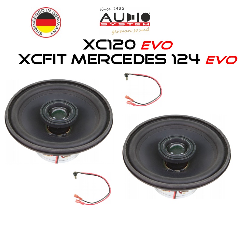 AUDIO SYSTEM XCFIT MERCEDES W124 EVO 85W PERFECT FIT COAXIAL SYSTEM Lautsprecher kompatibel mit MERCEDES W124 1984->