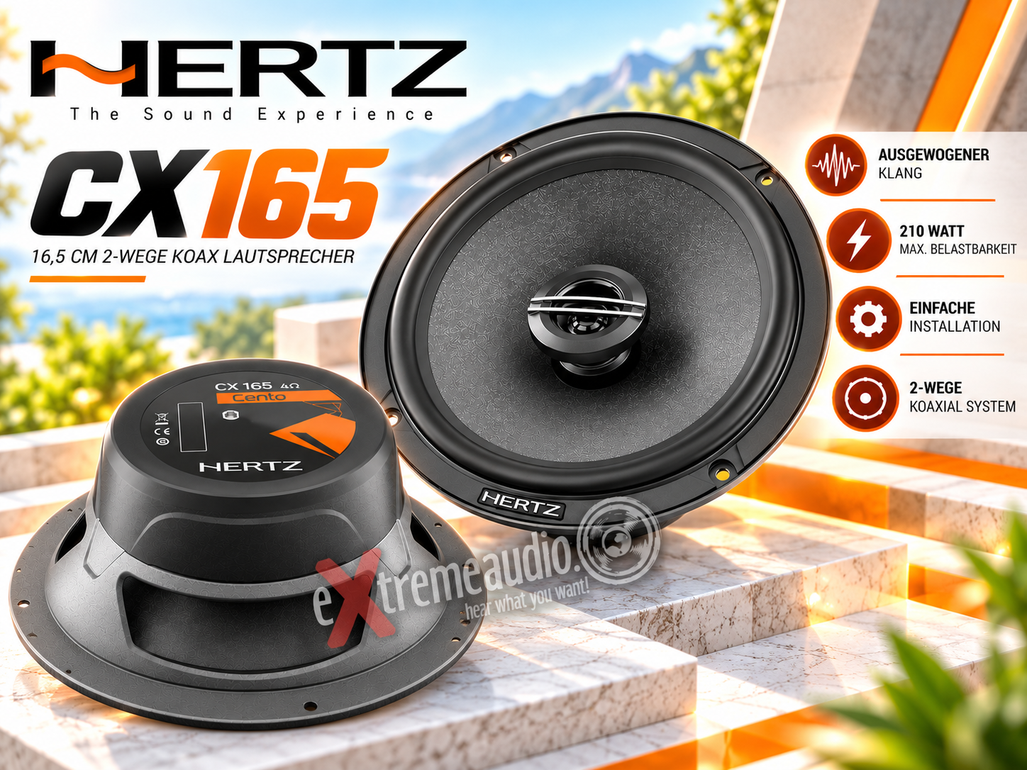 Hertz CX165 16,5cm 2-Wege Koax Lautsprecher