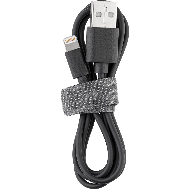 AMPIRE IP401L USB-Kabel auf Apple Lightning Stecker, 1m, schwarz 