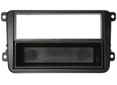 RTA 001.102-0 2 - DIN mounting frame, Black ABS