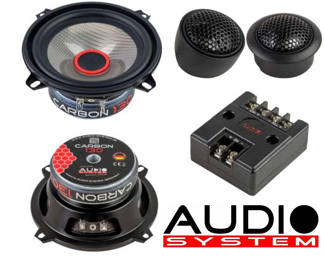 Audio System CARBON 130 Lautsprecher 13cm 2-Wege Compo Speaker System - SET