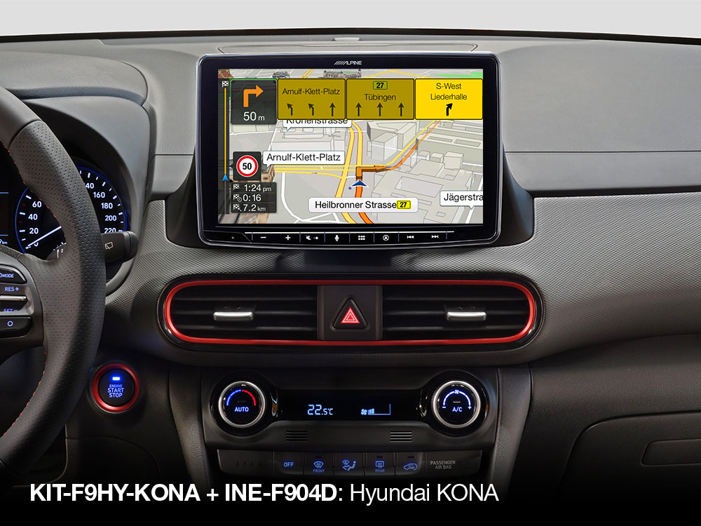 Alpine KIT-F9HY-KONA Einbaukit für Hyundai Kona ab 2017 für iLX-F903D / INE-F904D