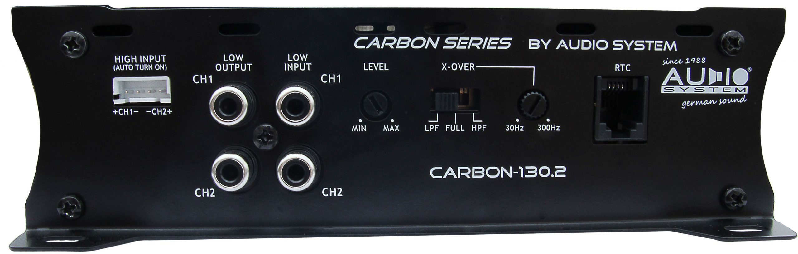 AUDIO SYSTEM CARBON-130.2 2-Kanal analoger Class A/B Hochleistungs Verstärker 260 Watt RMS 