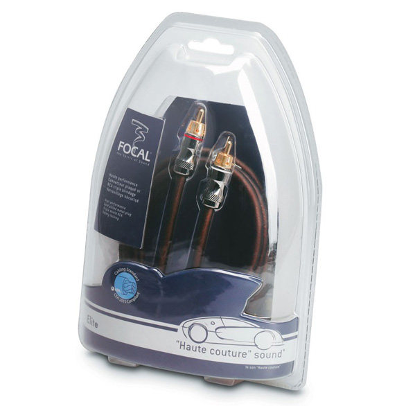Focal ER1 Elite stereo Cinchkabel 1 m Cinchkabel 1 meter High Performance RCA Kupferkabel (OFC) - FOAKACER1R00000