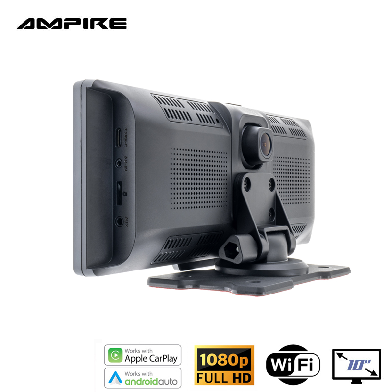 AMPIRE CPM100 Smartphone-Monitor 25.4cm (10'') mit AHD Dual-Dashcam und RFK-Funktion