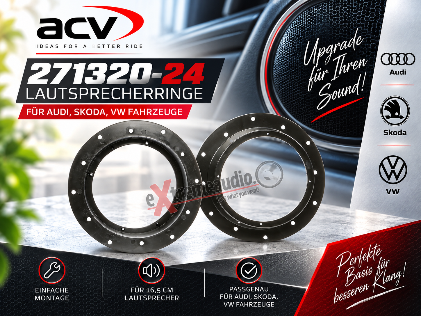 ACV 271.320-24 Speaker Adapter VW Transporter T5 / golf / turismo 