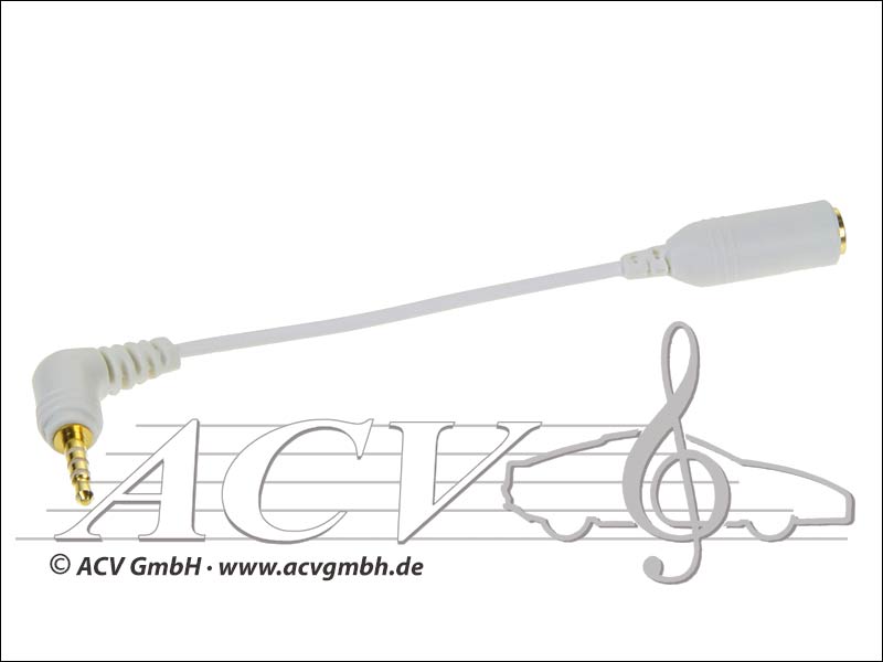 ACV 311490-07 Klinkenadapter 2.5 mm male -> 3.5 mm female 40 mm,