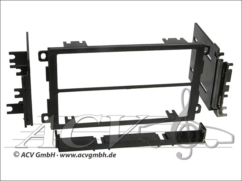 Doppel-ISO Einbaukit für Cadillac, Chevrolet, Hummer, Saab Doppel-ISO Einbaukit für Cadillac, Chevrolet, Hummer, Saab