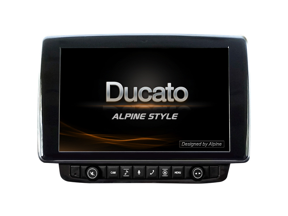 Alpine X903D-DU 9-Zoll-Navigationssystem mit Tochscreen für Fiat Ducato III, Citroën Jumper II und Peugeot Boxer II mit TomTom Karten und Apple CarPlay / Android Auto