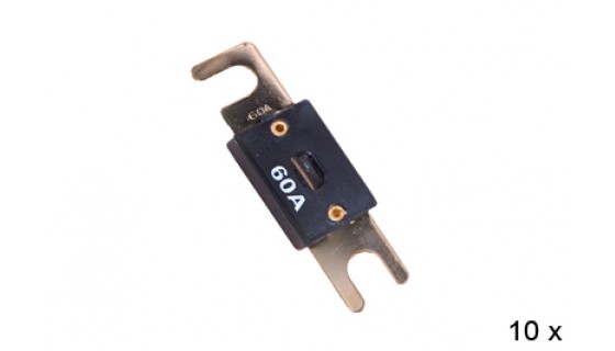 RTA 154.600-2 ANL fuses, gold-plated, 60A - 10 pcs in blister.