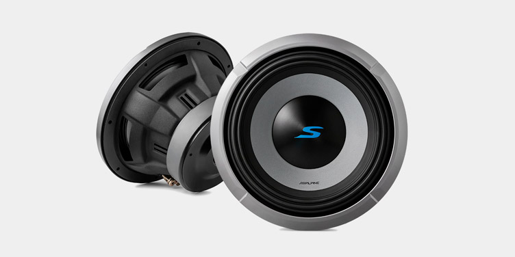 Alpine S2-W10D4 Subwoofer 25cm (10”) 4 Ohm Doppelschwingspule, 1800 Watt Woofer (10-Zoll)