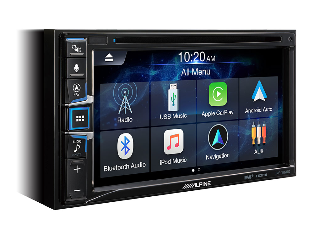 Alpine INE-W611DC Navigationssystem mit Reisemobilsoftware, DAB+, 16,5 cm (6,5-Zoll) Display, CD/DVD Wiedergabe, Apple CarPlay und Android Auto Unterstützung